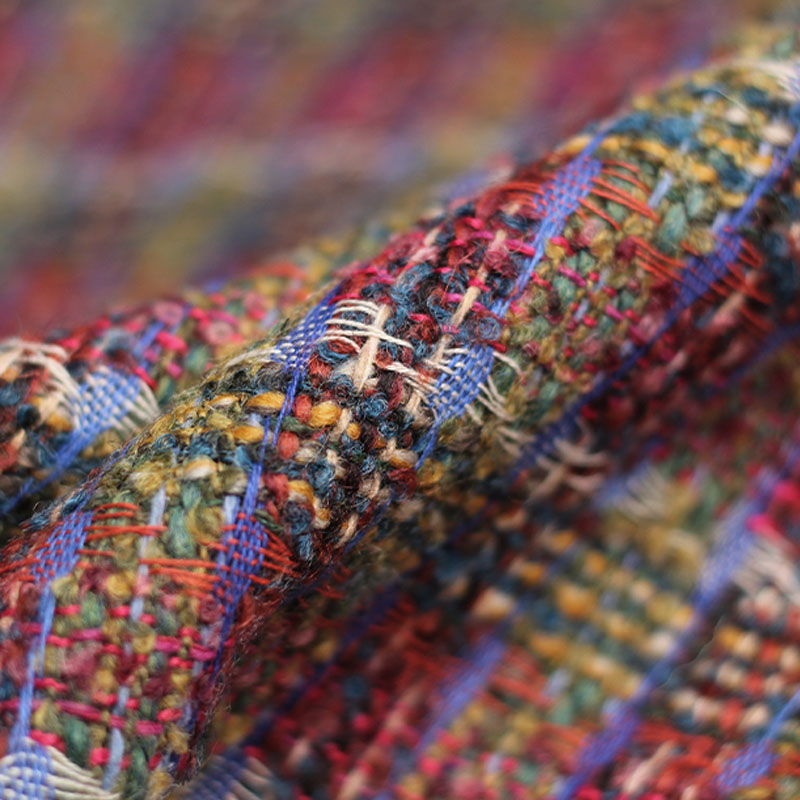 Красная/зеленая решетчатая шер – обзор и цена Sewing Tweed Fabric