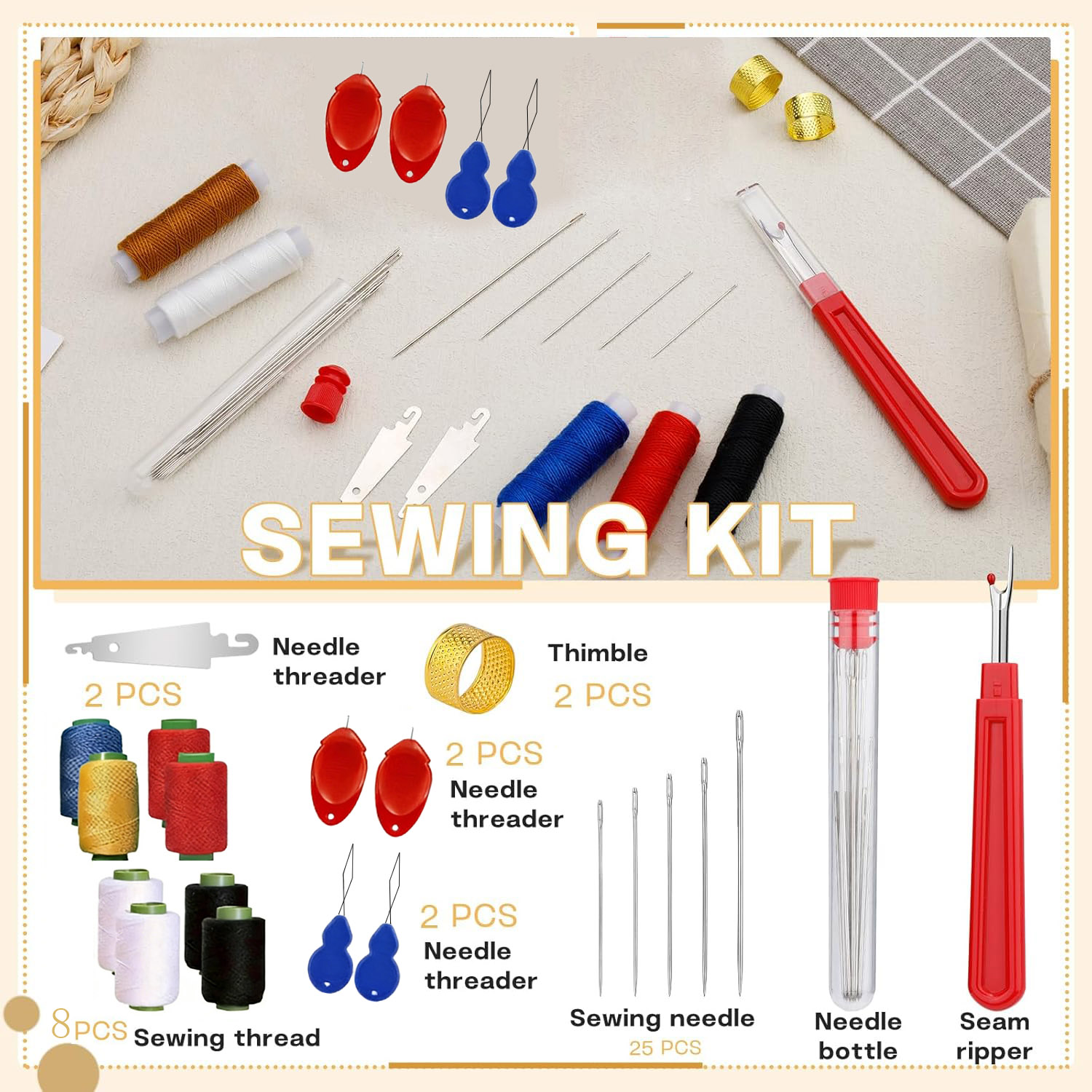 Набор из 43 швейных игл с боль – обзор и цена Sewing Garments