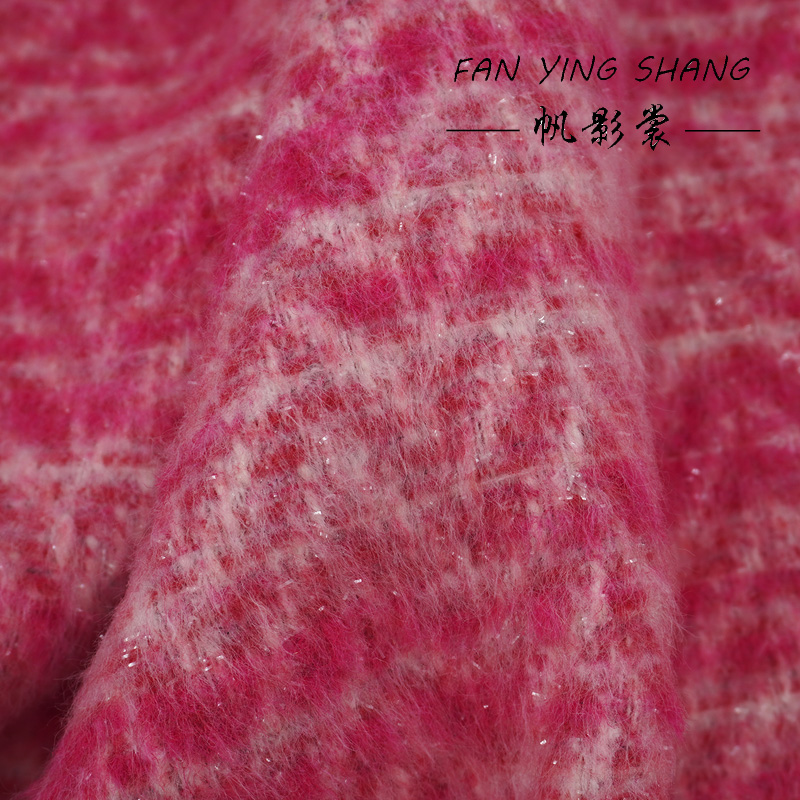 2025 Новая мода розово-розовог – обзор и цена Sewing Tweed Fabric