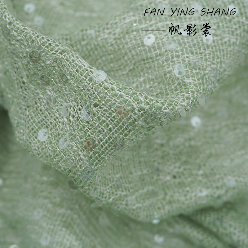 Светло-зеленая твидовая ткань  – обзор и цена Sewing Tweed Fabric