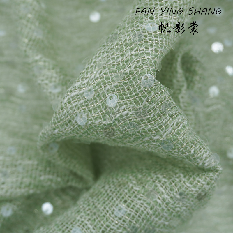 Светло-зеленая твидовая ткань  – обзор и цена Sewing Tweed Fabric